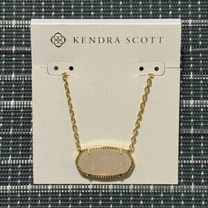 NEW | Kendra Scott | Elisa Statement Short Pendant Necklace in Iridescent Drusy